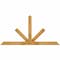 Ekena Millwork Saratoga Rough Sawn Timber Gable Bracket, Western Red Cedar, 72"W x 36"H x 2"D x 4"F, 12/12 Pitch GBW072X36X0204SAR00RWR - alternate 1